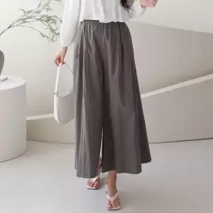 [유야]여성 5컬러 무지 밴딩 9부 와이드 치마바지 -FPN0554- 봄 여름