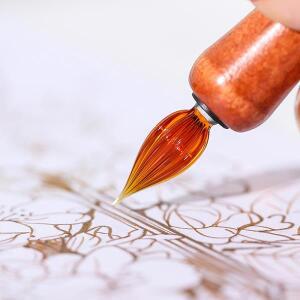 건프라용 먹선펜나무 막대 유리 딥펜 아트 필기구 만화 그림 미술 용품