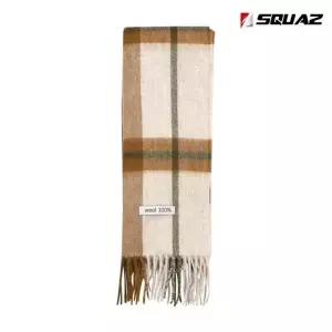 [스콰즈]스콰즈 울 체크 머플러 겨울 롱 목도리 SDRM020