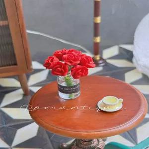 미니어처 화분 제사용 꽃장식 봉안당 장식 유리병 장미