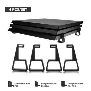 게임패드거치대 PS4 4개 쿨링 수평 브라켓 Slim Pro 스탠드 피트 높이기 거치대 걸이 걸게 홀더 스탠드베이