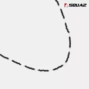 [스콰즈]스콰즈 비즈 흑백 원석 목걸이 구슬 패션 목걸이 SIDA217
