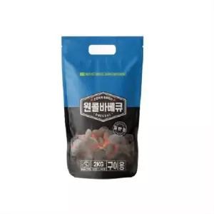 원콜 바베큐 숯 일반형 2kg 캠핑용 숯