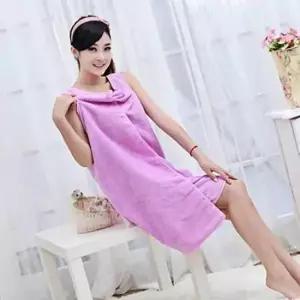 [SBD] 수건 편안한 퍼플 목욕 원피스 스타일 샤워 극세사 가운 수영장 후