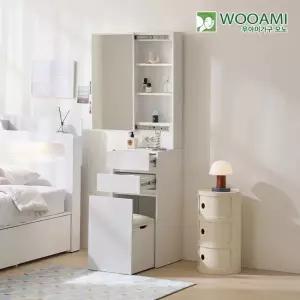 우아미 모노 던스 원룸 틈새 수납 거울 서랍형 화장대 400