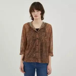 [올리비아로렌]호피 후드 저지 가디건VOBAL4M5111_YS