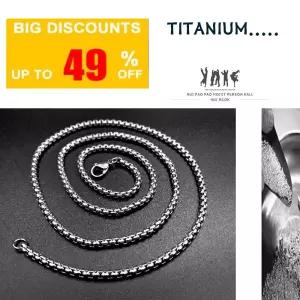 티타늄목걸이 체인형 펜던트목걸이 스포츠 패션 남성 체인줄