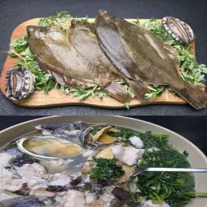 국내산 제철 도다리 쑥국 자연산 도다리 봄 