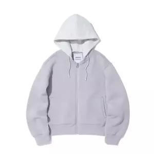 [인터크루]우먼스 후드 탈부착 스쿠바가디건 그레이 ITZ1DH51AGE