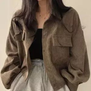 [옷은날개] 여성 클래식 외출 패션 셔츠 겸용 골덴 카라 재킷