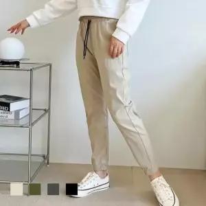 [옷은날개] 결혼식하객패션 바지 스판 여자 조거 보이드 밴딩