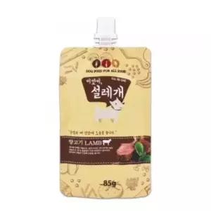 애견간식 설레개 양고기 85g 6팩 1세트 애견츄르 강아지츄르
