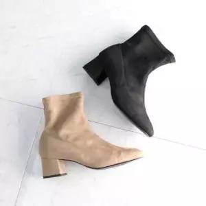 여성 빅사이즈 스웨이드 앵글부츠 힐 102960 부츠 워커