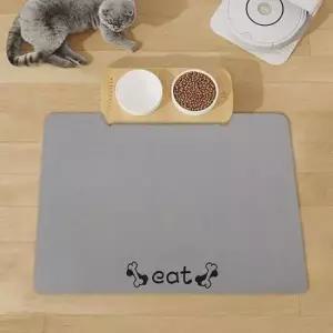[반려] 규조토 간편한 반려동물 세척 식기매트 80x50cm