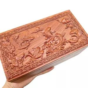 보물상자 나무 상자 빈티지 기념품 보관함 홈 드레싱 테이블