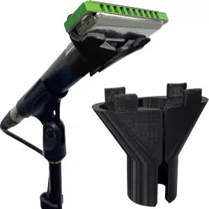 10홀 다이아토닉 하프용 록수퍼브 하모니카 홀더 Shure SM57 및 545SD-LC와 호환되는 핸즈프리 마이크 클립