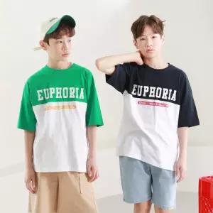 [주니보이즈]유포리아배색티셔츠_주니어