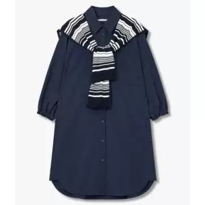 [백화점 홈쇼핑 정품] 지컷 자수 로고 케이프 셔츠 원피스 7224337601