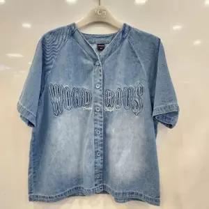 HC07 데님 베이스볼   셔츠형 아우터 데님 베이스볼   셔츠형 아우터 APF0U302GSL