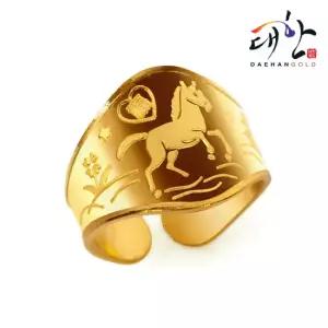 순금 심플 말띠 돌반지 3.75g 백일 돌잔치 선물