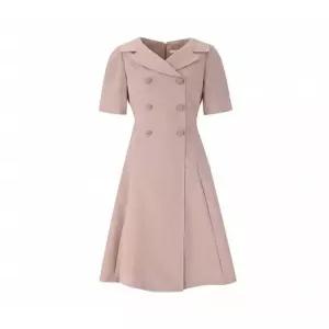 [숲][숲] 칼라 쓰리버튼 반팔 원피스 (SZ4OPM5)