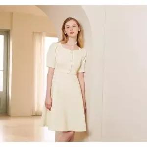 [숲][숲] 스퀘어넥 벨티드 투인원 원피스 (SZ4OPM2)