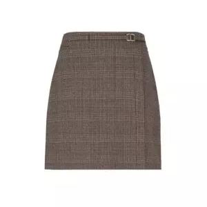 [숲][SOUP] 벨티드 체크 H라인 원피스 (OY9SRC2)