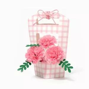 감사 선생님 카네이션 바구니 만들기키트 (핑크체크)
