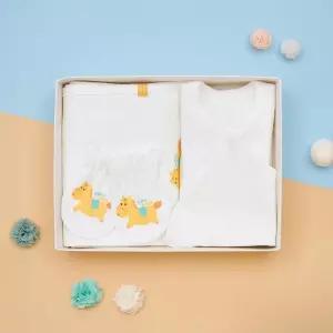 [달퐁]큐비앤맘 포니 양면 출산 선물 세트