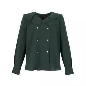 [숲][SOUP] 칼라 버튼 블라우스 (OY9LSC9)