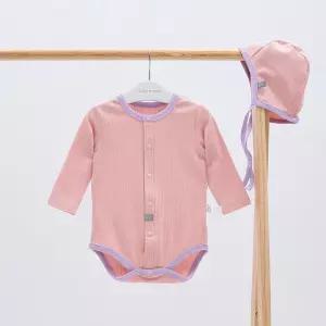 [달퐁]달퐁 파스텔 골지 스판 바디슈트 모자 세트