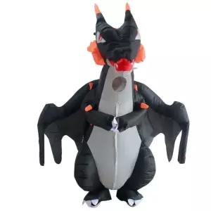 인형탈 공룡 의상 송풍기 풍선 할로윈 150190cm + 듀얼 리자몽 에어