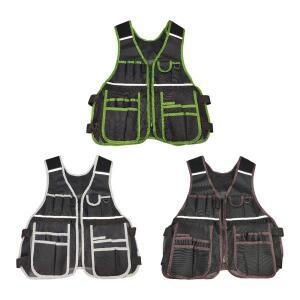 도구 주머니가  조끼 휴대용 옥스포드 천 테크니션 캠핑 장비용 다목적 반사 작업복