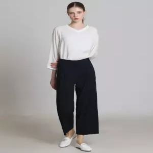 [더레노마][레노마(renoma)] 뒷밴딩 핀턱 와이드 슬랙스(택가격 199000원)