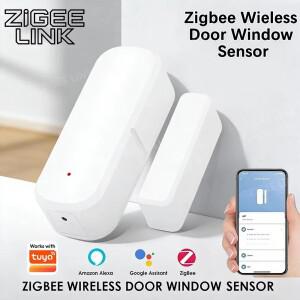 ZigBee 도어 센서 자기 접촉 감지기 스마트 홈용 실시간 알람 보안 모니터 Tuya Alexa Google Home과 호환