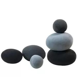 돌쿠션 조약돌모양 베개 쿠션 m 특대 쇼파 가정용 방석 00x50cm 라이트그레이