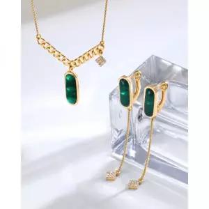 오벨리 14K 18K 벨라노블레스 칼세도니아 세트