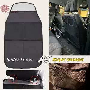 통풍시트 12개 차량용 좌석 뒤 보호대 커버 아기 진흙 먼지 자동 킥 매트 패드 보관 가방