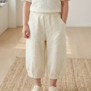 리틀밥독 키즈 여름옷 또띠아 PT 여아 시원한 지지미 소재 6부 바지 B252MWP10