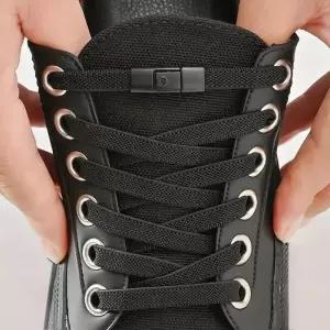 고무줄신발끈 8MM 2025 넥타이 신발 끈 프레스 잠금 운동화 성인 플랫 확대