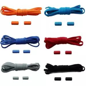 고무줄신발끈 넥타이 신발 끈 성인 플랫 운동화 고속 착용 금속 잠금