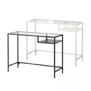 이케아 VITTSJO 빗셰 노트북 테이블/콘솔/컴퓨터/책상/유리/슬림/보조테이블