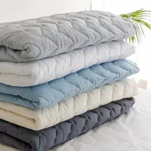 바숨 알러지케어 순면 홑겹 누빔 침대 매트리스커버 슈퍼싱글 퀸 킹 패밀리 맞춤