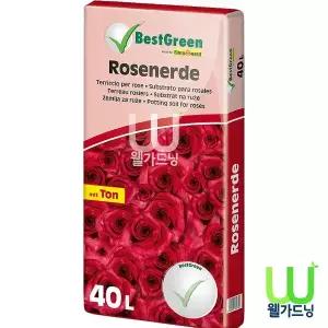 독일 Floragard 플로라가드 장미전용상토_40리터 장미흙 분갈이흙 피트모스 로즈상토 로즈전용흙 고급흙