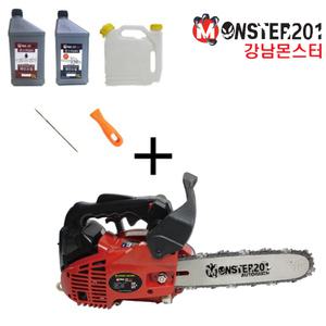 몬스터 탑핸들 엔진톱 M2600 250mm 스테인리스바 가지치기 벌목 기계 체인 초경량 스덴바