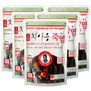 3회 치아용죽염 250g (5개)양치 가글 죽염 소금
