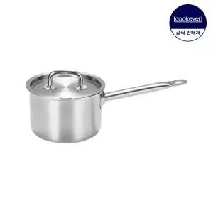 쿡에버 프로 프리미엄 인덕션 통5중 스텐 편수 냄비 16cm