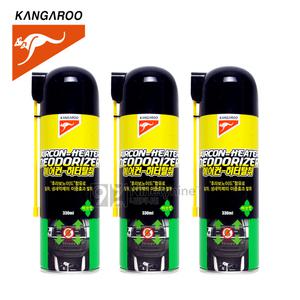캉가루 에어컨 히터탈취제-330ml 3개/에어컨탈취제/히터탈취제/에바크리너/탈취