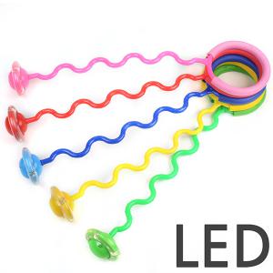 LED 발목줄넘기(1p) s형 파도형 한발  발 줄넘기 집콕놀이
