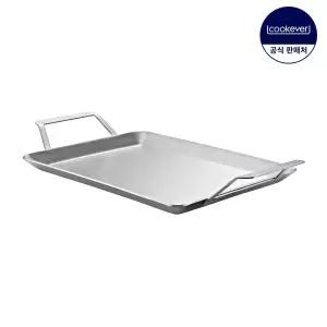 쿡에버 앱솔루트 인덕션 통3중 스텐 직사각팬 31.7cm
